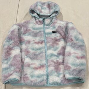 Eddie Bauer Kids Plush Hooded Zip-Up - Pastel Pink & Light Blue